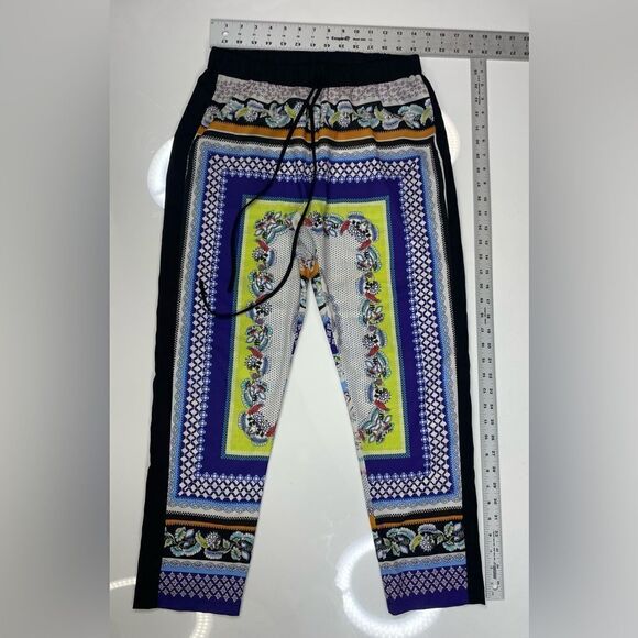 Clover Canyon Mixed Print Pattern Drawstring Pants Women Medium Multicolor - Picture 8 of 10